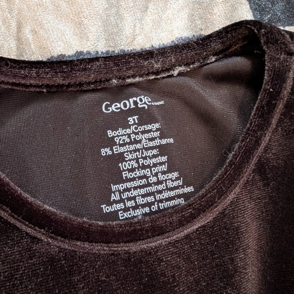 Girls Velvet Christmas Dress - Picture 2 of 2